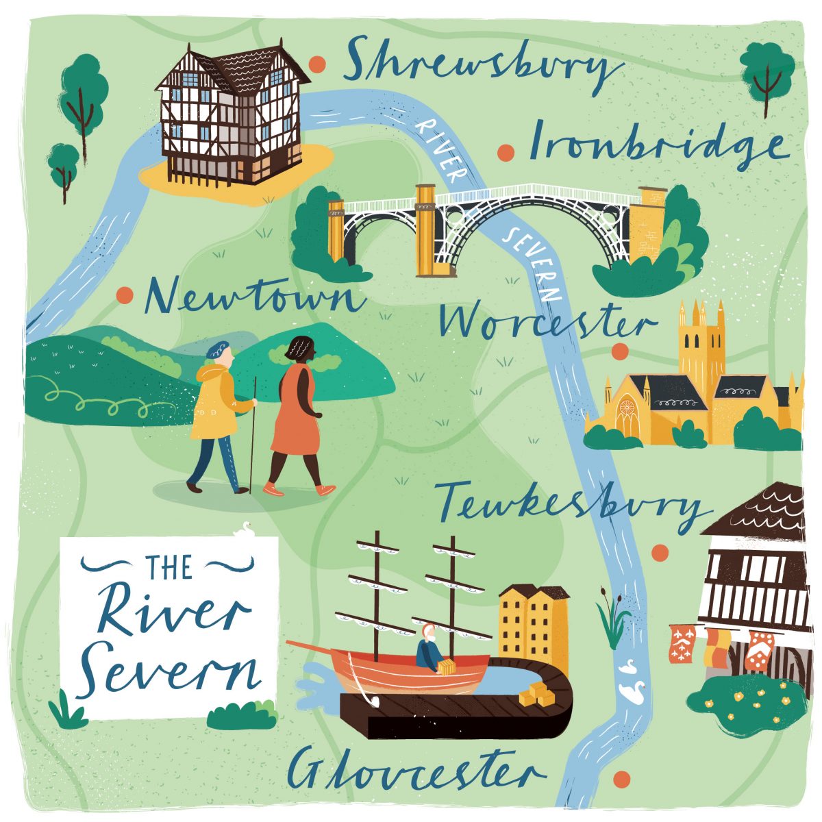 river severn map