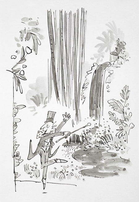Illustration by Quentin Blake for Roald Dahl's Charlie and the Chocolate Factory