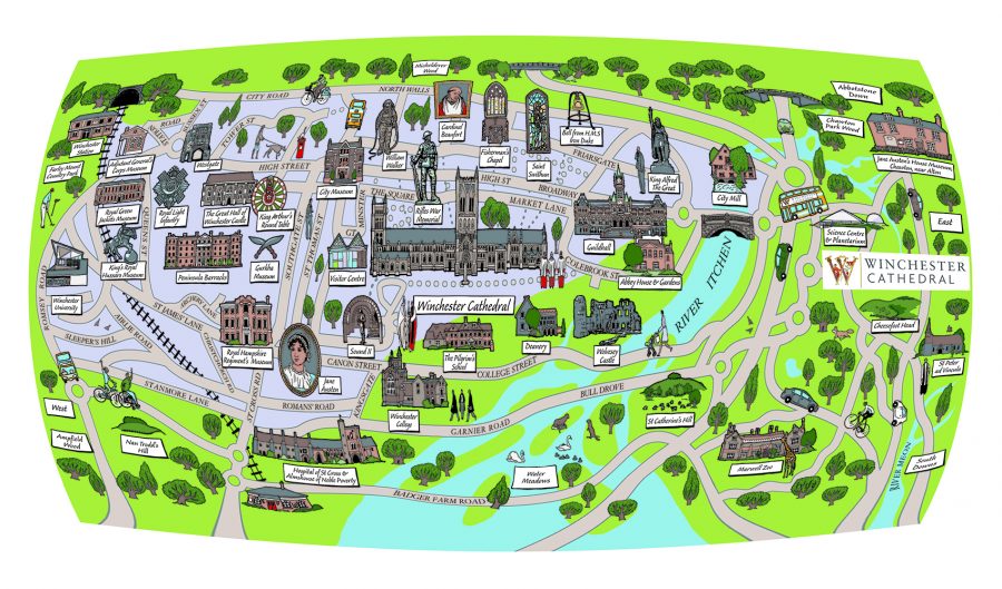 Pictorial Map of Winchester