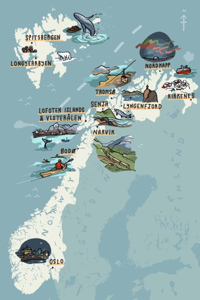 The Independent Visit Norway Map