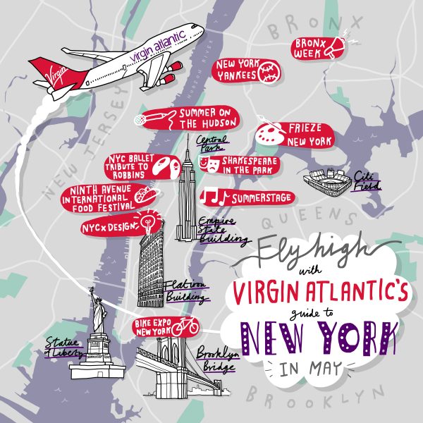 Virgin Atlantic New York Map