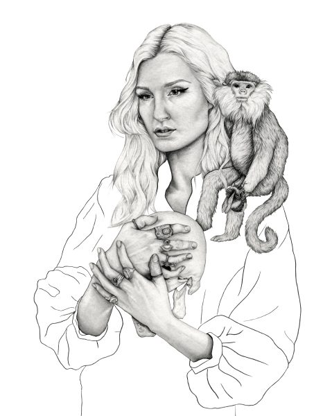 Portrait with Monkey