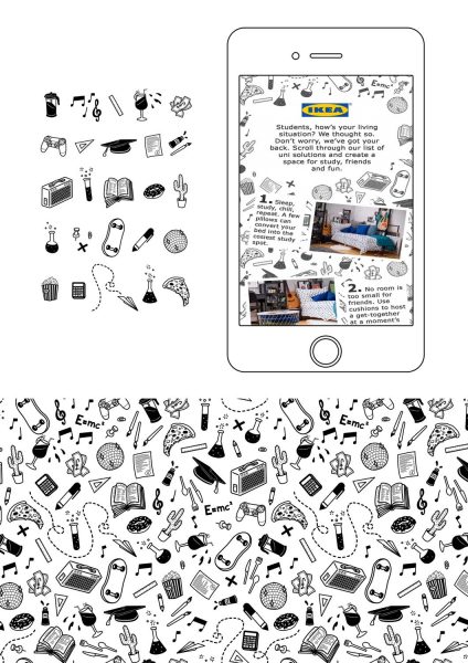Ikea Mobile Ad Campaign Pattern