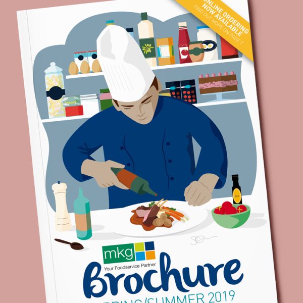 Food Brochure Cover Illustration