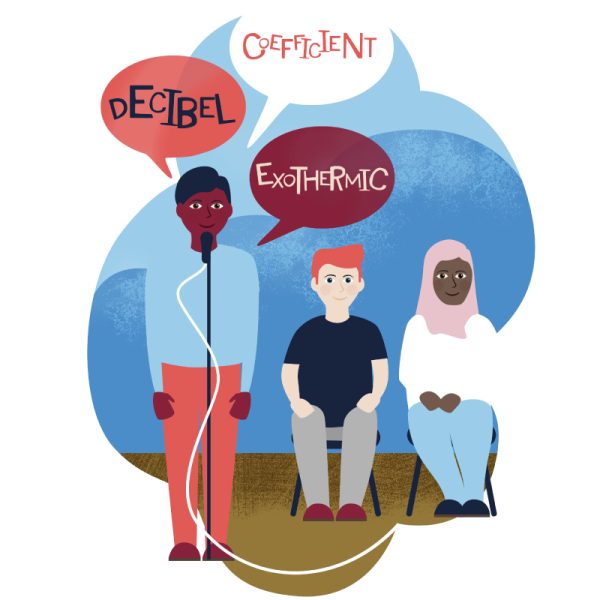 Science Spelling Illustration