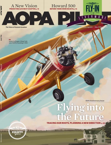 Flying into the Future / AOPA Cover