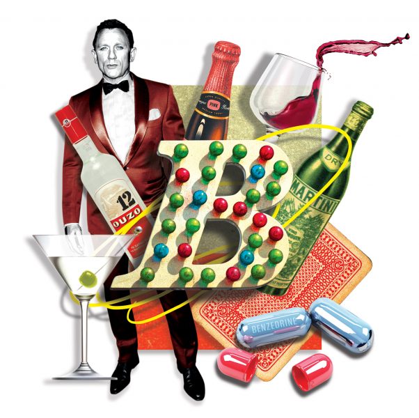A-Z of James Bond, B is for Booze / LIVE magazine The Mail