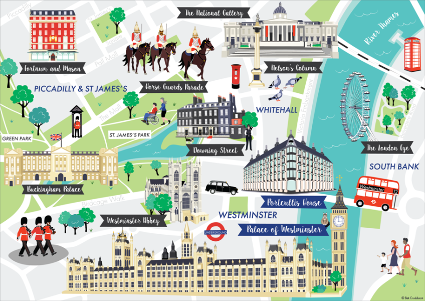 Westminster Map commissioned for House of Commons products
