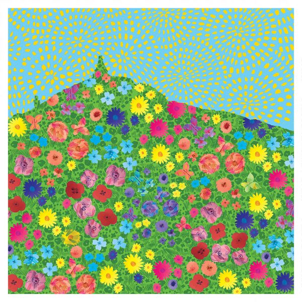 A3 square cityscape floral full scale web
