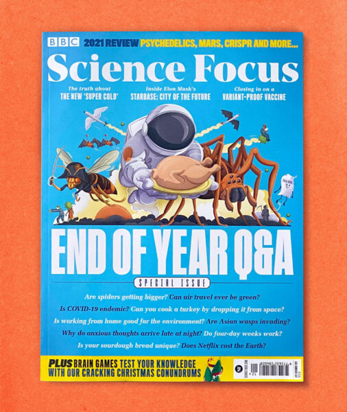BBC Science Focus Magazine, Cover Xmas 2021