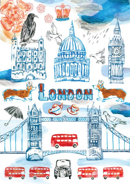 London illustration sharon farrow