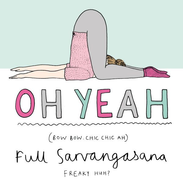 Sarvangasana, yoga illustration