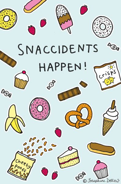 Snaccidents - greetings card design for UK Greetings