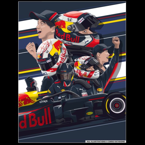 Red Bull Racing Chris Rathbone Illustration