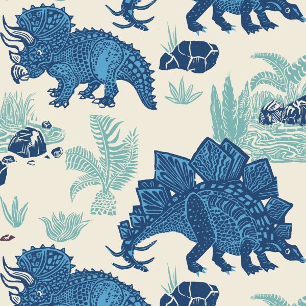 Dinosaur Herbivores fabric