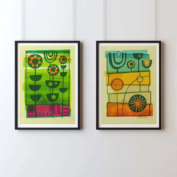 Stems framed