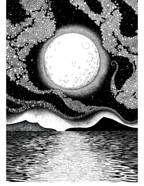 Celestial Pathways book illustration published by Dark Lane books
