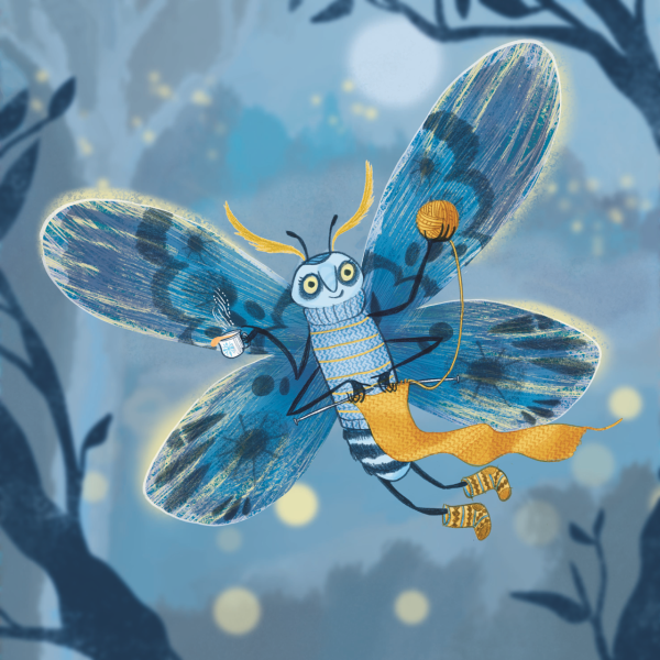 Blue moth