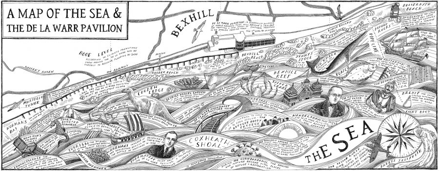 Mural: A Map of the Sea and the De La Warr Pavilion