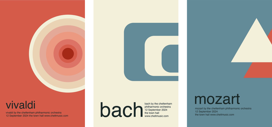 poster designs for orchestral concerts ALEXANDRA WOODS