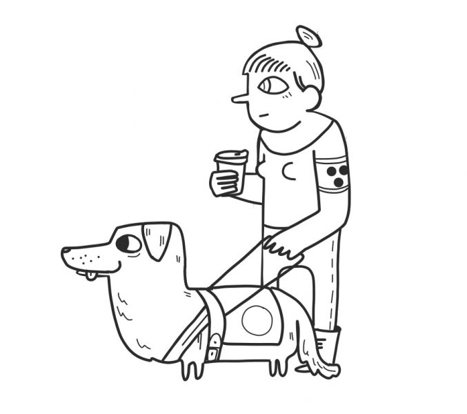 Guide Dog from Wimmelpicture
