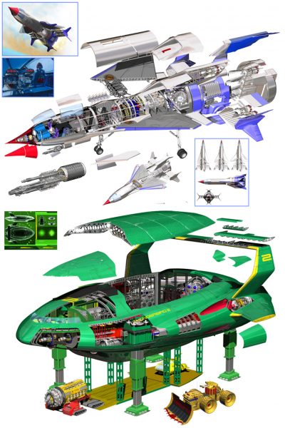 Thunderbirds 1 & 2