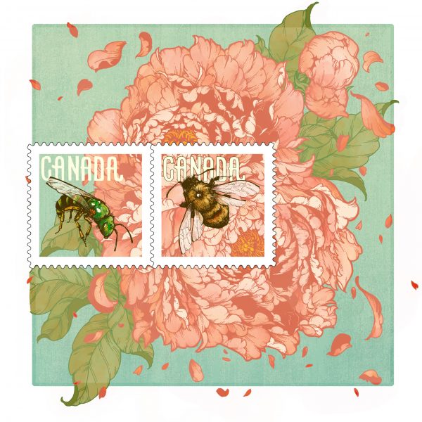 Canadian Bee Postage
