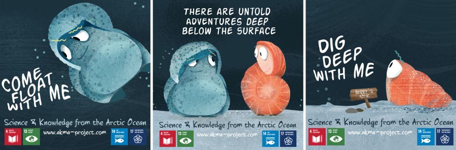 Nina & Berry foraminifera Artic Ocean Science Education