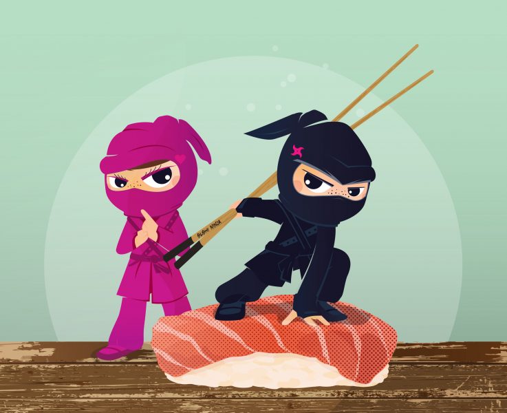 Sushi Ninjas Mascots