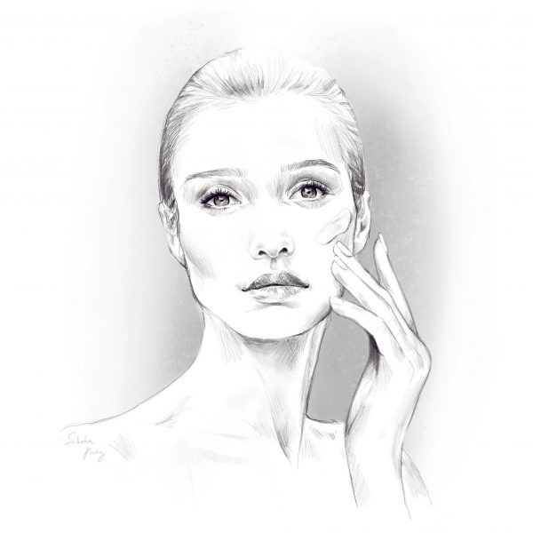 Girl with Face Cream