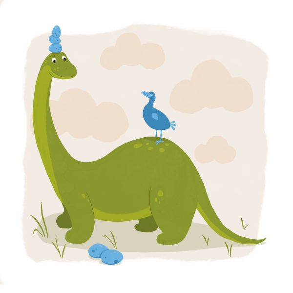 Dinosaur and dodo
