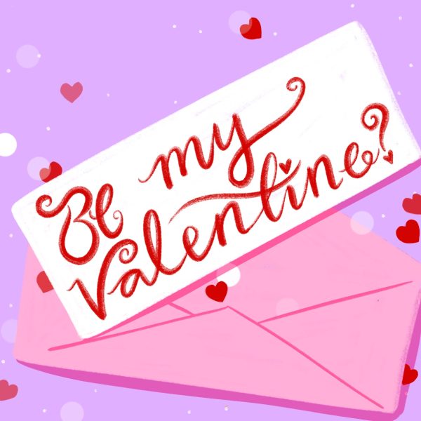Be My Valentine card design by Jasmine Hortop commissioned by Boomf Greetings Cards