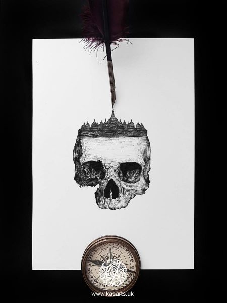 inktober-2018-skull-architecture-indonesia-kasarts