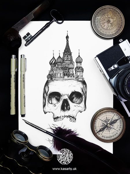 inktober-2018-skull-architecture-russiakasarts