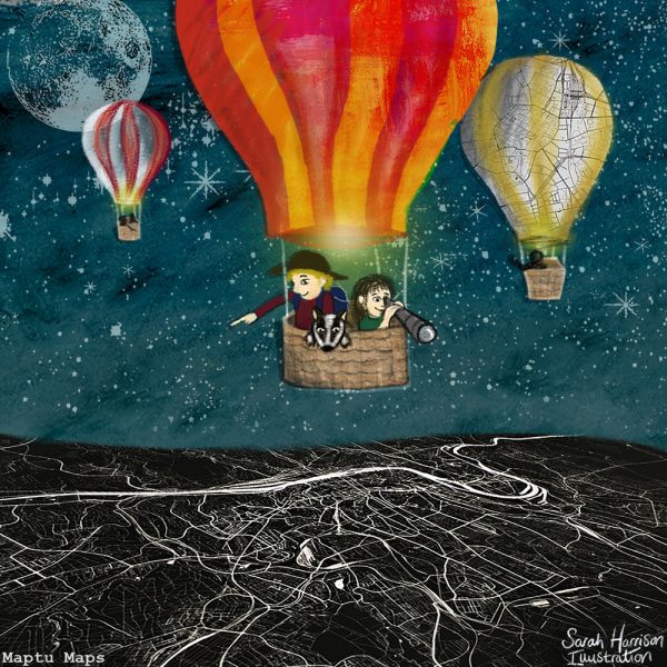 Hot Air Baloon Adventure (Maptu Maps Promo) - ©SarahHarrisonIllustration