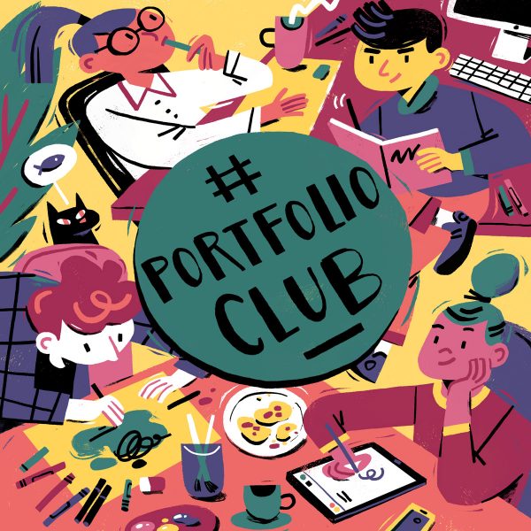Portfolio Club Cover Illustration