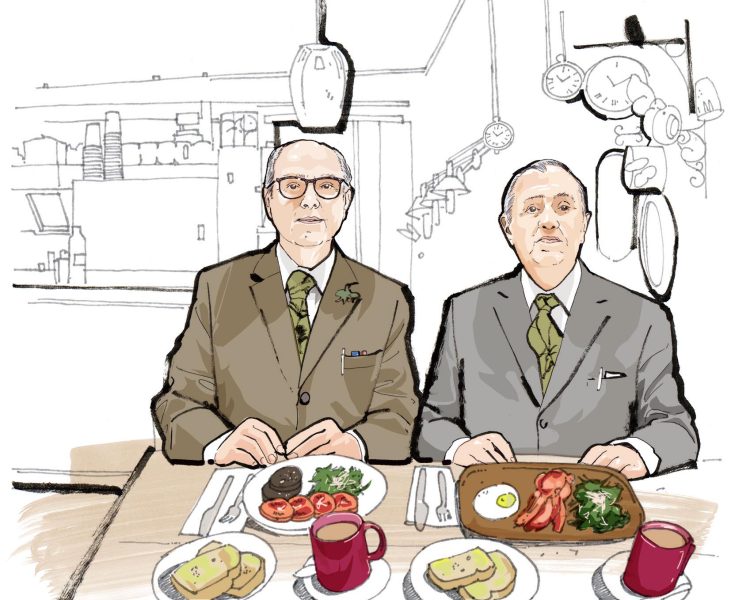 Observer Food Monthly. Gilbert & George