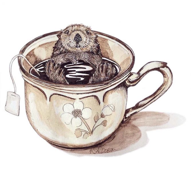 Mini Otter Big Tea Cup