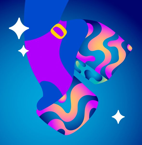 Fashion illustration show flat design vector