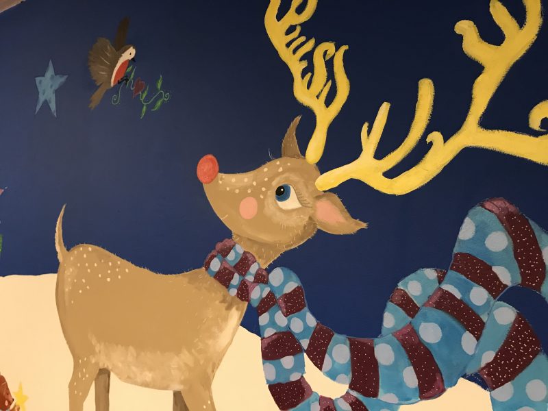 Reindeer mural