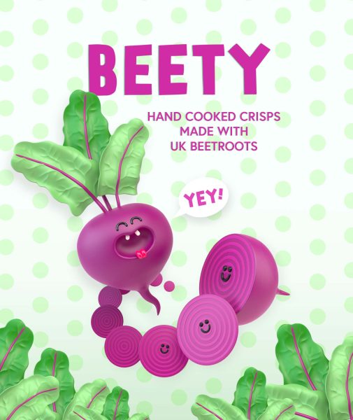 Beety food branding illustration