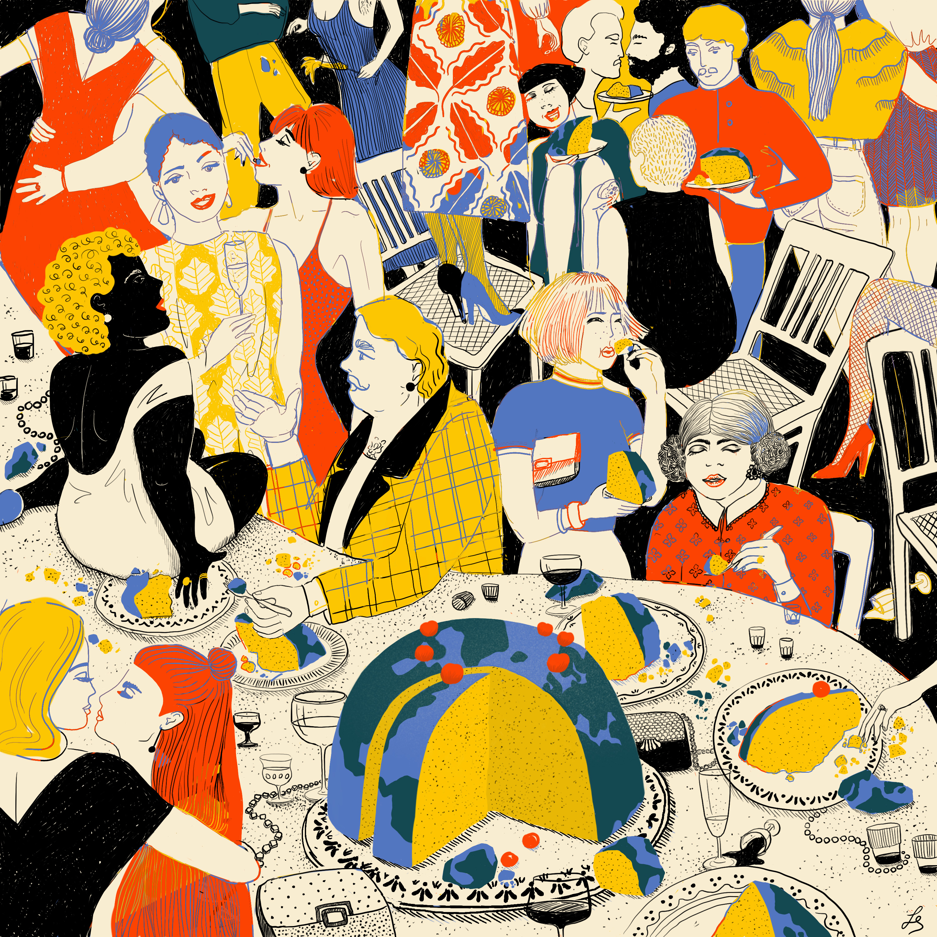 Lisa Seitz : Everyone wants a piece of that cake - World illustration ...
