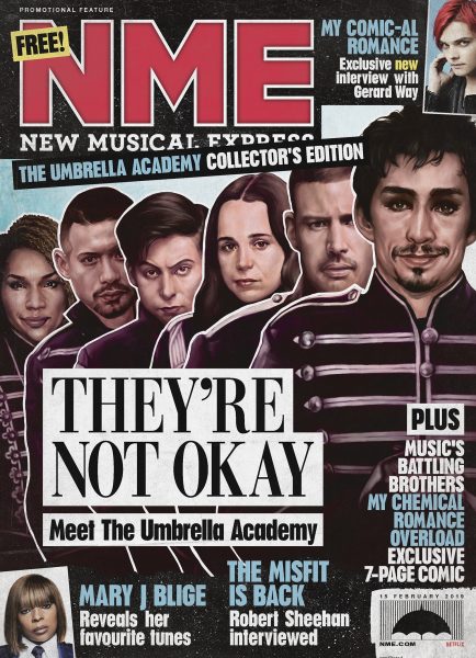 NME Umbrella Academy Special Edition Cover art