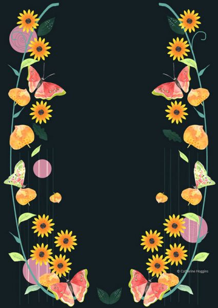 Bright Cheery Floral Decorative illustration