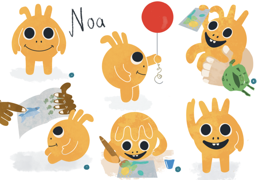 Noa character design fro preschool book project