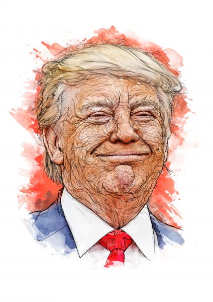 One Day Portrait - Donald Trump