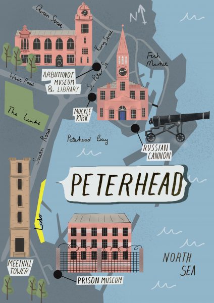 Map of Peterhead