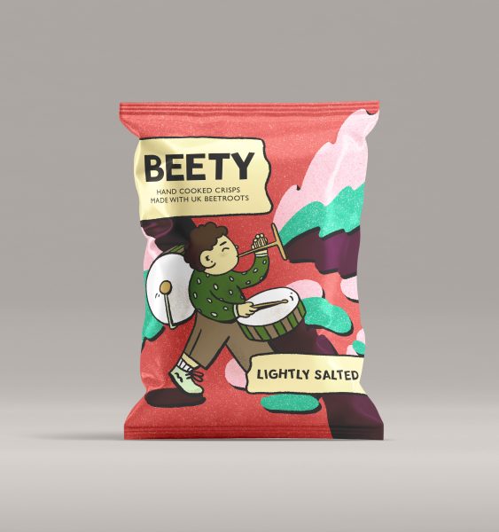 Beety crisp packaging
