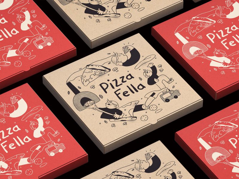 Pizza Fella boxes