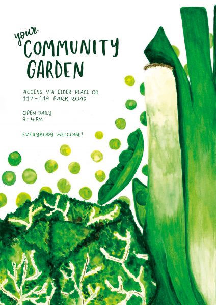 Community Garden Veg Poster AOI
